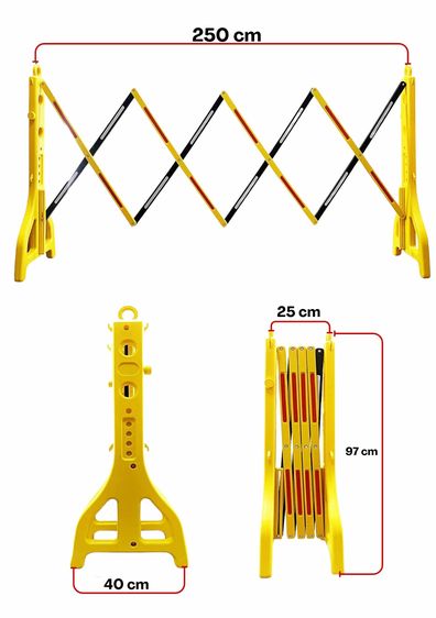 แผงกั้นจราจรยืดหดได้ Expand Barrier  รุ่น EP-2 รูปที่ 3