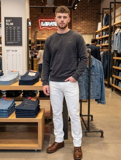 Levi's ยีนส์ อื่นๆ ขาว แขนยาว Levi s511