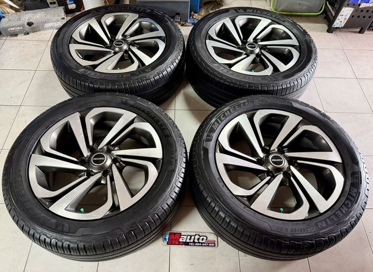 อื่นๆ อะลูมิเนียมอัลลอย 20" ล้อแท้MU X ขอบ20 พร้อมยาง MICHELIN 265 50 20 ปี24 ครบชุด
