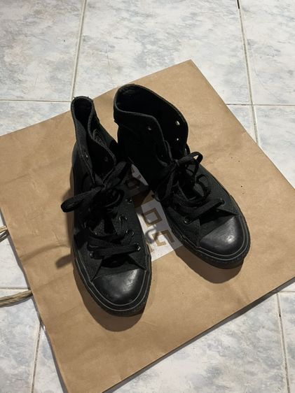 UK 5 | EU 38 | US 6.5 ดำ รองเท้าผ้าใบหุ้มข้อ Converse 37.5 (24cm)