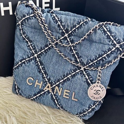 chanel22 mini denim