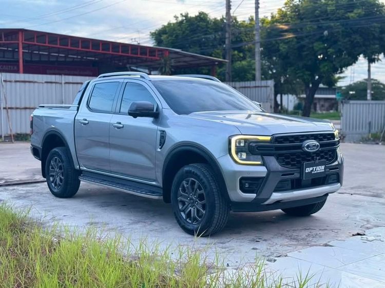 Ford Ranger 2024 2.0 Bi-Turbo 4WD Wildtrak Pickup ดีเซล ไม่ติดแก๊ส เกียร์อัตโนมัติ บรอนซ์เงิน รูปที่ 4