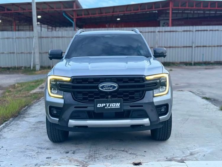 Ford Ranger 2024 2.0 Bi-Turbo 4WD Wildtrak Pickup ดีเซล ไม่ติดแก๊ส เกียร์อัตโนมัติ บรอนซ์เงิน รูปที่ 3