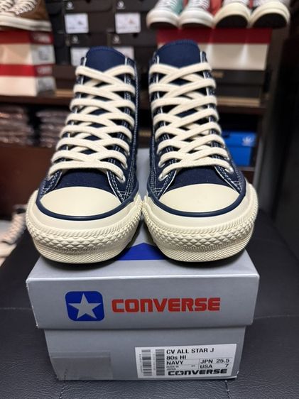 Converse Japan ข้อสูงสี Navy ตัว80s มือ2 สภาพเต็ม เบอร์ 7 รูปที่ 2