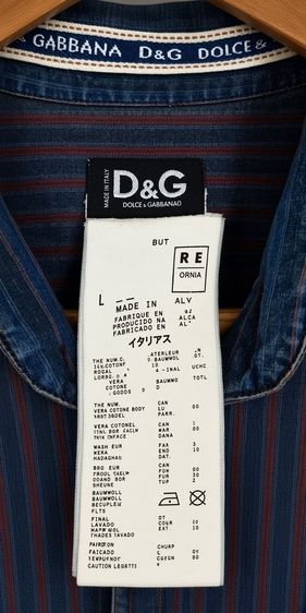 DG Dolce Gabbana Western Casual Button-Down Shirts  รูปที่ 2