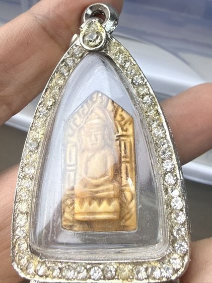 พระเก่า ไม่ทราบที่ ด้านหลังมีจาร เนื้อคล้าย ง รูปที่ 5