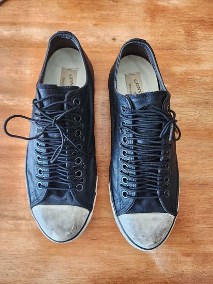 รองเท้าผ้าใบ หนังแท้ UK 10 | EU 44 2/3 | US 10.5 ดำ Converse Chuck taylor AS Multieyelet OX10 us