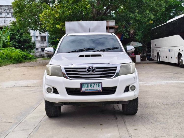 Toyota Hilux Vigo Champ 2011 Smart Cab 2.5 E Prerunner Pickup ดีเซล ไม่ติดแก๊ส เกียร์ธรรมดา ขาว