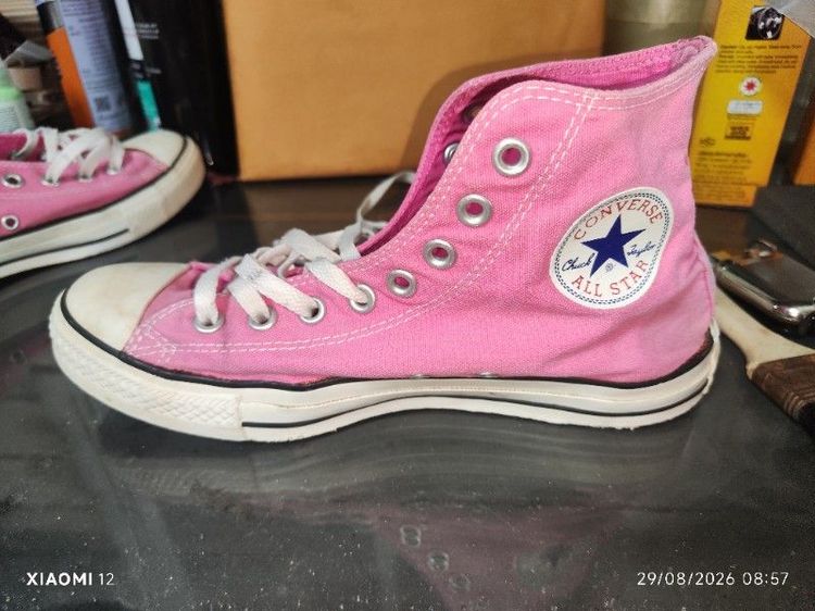 รองเท้า Converse แท้ รุ่นChuck Taylor All Star High(สีชมพู Pink Fuchsia) ผลิตในปี2014 ขนาด7.5" รูปที่ 7