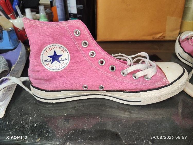 รองเท้า Converse แท้ รุ่นChuck Taylor All Star High(สีชมพู Pink Fuchsia) ผลิตในปี2014 ขนาด7.5" รูปที่ 14