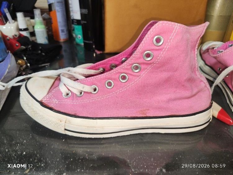รองเท้า Converse แท้ รุ่นChuck Taylor All Star High(สีชมพู Pink Fuchsia) ผลิตในปี2014 ขนาด7.5" รูปที่ 13