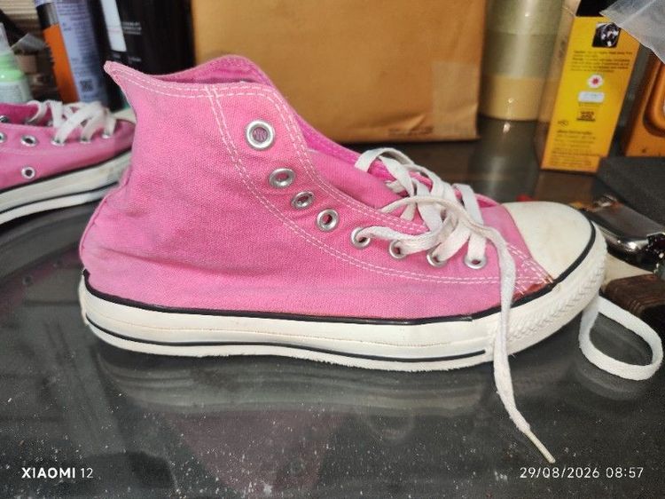 รองเท้า Converse แท้ รุ่นChuck Taylor All Star High(สีชมพู Pink Fuchsia) ผลิตในปี2014 ขนาด7.5" รูปที่ 6