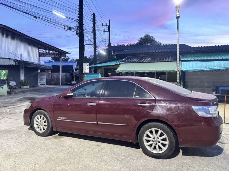 Toyota Camry 2010 2.4 Hybrid Sedan ไฮบริด ไม่ติดแก๊ส เกียร์อัตโนมัติ แดง รูปที่ 4