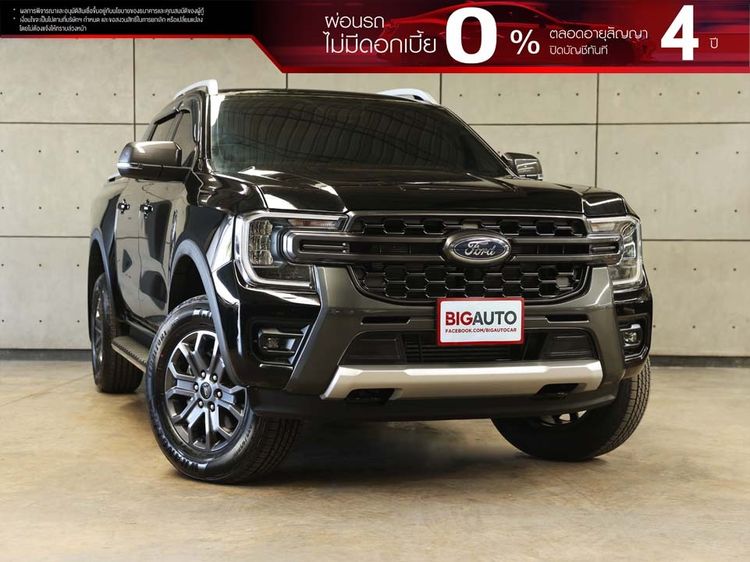 รถ Ford Ranger 2.0 Hi-Rider Wildtrak สี ดำ