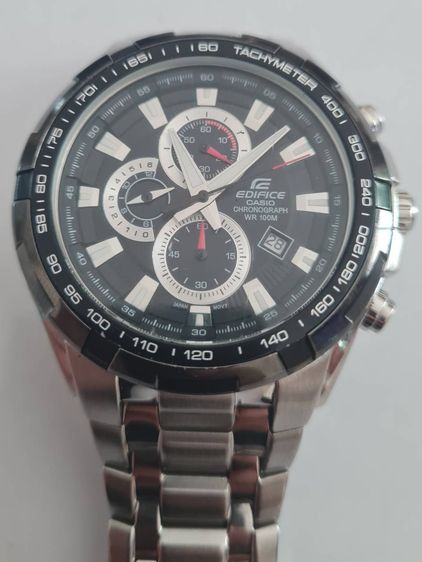 Casio Edifice EF-539D-1 นาฬิกาข้อมือผู้ชายสไตล์สปอร์ตโครโนกราฟเรือนใหญ่