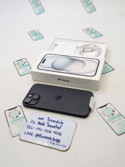 ขาย เทิร์น iPhone 15 128 ศูนย์ไทย ของใหม่มือ 1 แกะเช็ค ประกันเดิน 15 วัน รอบชาร์จ 0 รอบ เพียง 19,590 บาท ครับ