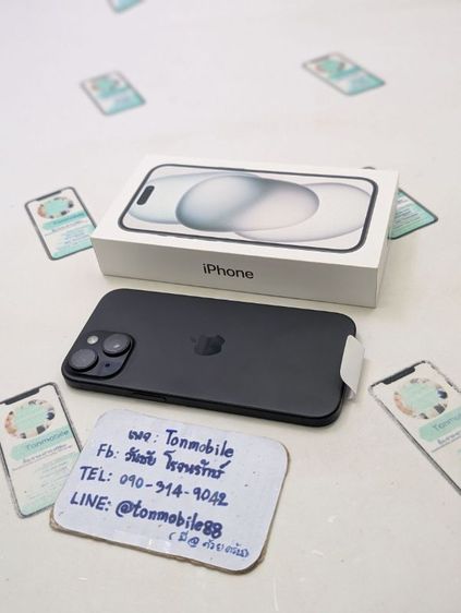 ขาย เทิร์น iPhone 15 128 ศูนย์ไทย ของใหม่มือ 1 แกะเช็ค ประกันเดิน 15 วัน รอบชาร์จ 0 รอบ เพียง 19,590 บาท ครับ รูปที่ 2