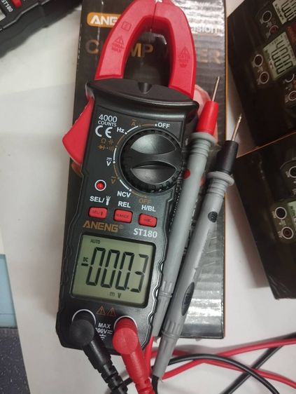มิตเตอร์ก้ามปูST-180 NCVวัดคาปามอเตอร์ แอมป์ AC