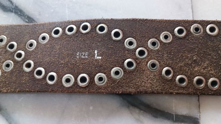 Vintage Leather Belt รูปที่ 6