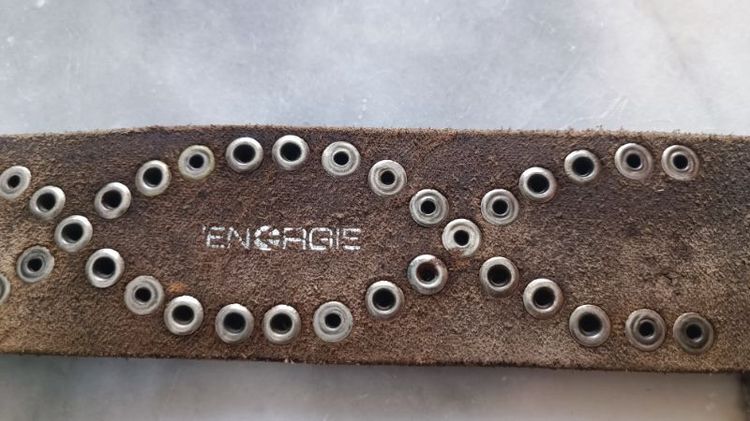 Vintage Leather Belt รูปที่ 7