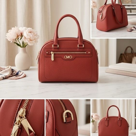 ขายกระเป๋าMichael Kors Williamsburg Small Pebbled Leather Satchel รูปที่ 2