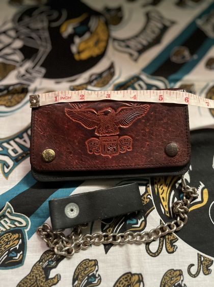 กระเป๋าสตางค์หนังแท้ยาว15.5 สูง9ซ.ม Harley-Davidson made in USA สวยๆสภาพดีใช้งานน้อย ราคา1200รวมส่งด่วน รูปที่ 2