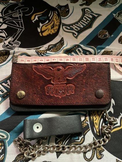 อื่นๆ น้ำตาล กระเป๋าสตางค์หนังแท้ยาว15.5 สูง9ซ.ม Harley-Davidson made in USA สวยๆสภาพดีใช้งานน้อย ราคา1200รวมส่งด่วน