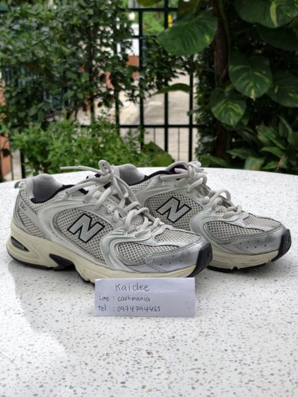 รองเท้าผ้าใบ หนัง PU UK 5 | EU 38 | US 6.5 เงิน New Balance 530