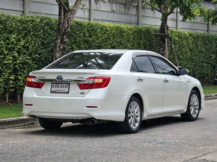 Toyota Camry 2013 2.5 Hybrid Sedan ไฮบริด ไม่ติดแก๊ส เกียร์อัตโนมัติ ขาว รูปที่ 4