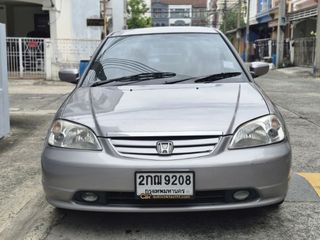 ขาย Honda Civic Dimension ปี 2002 เครื่อง 1.7 VTEC เกียร์ออโต้ สีเทา ติดแก๊ส LPG