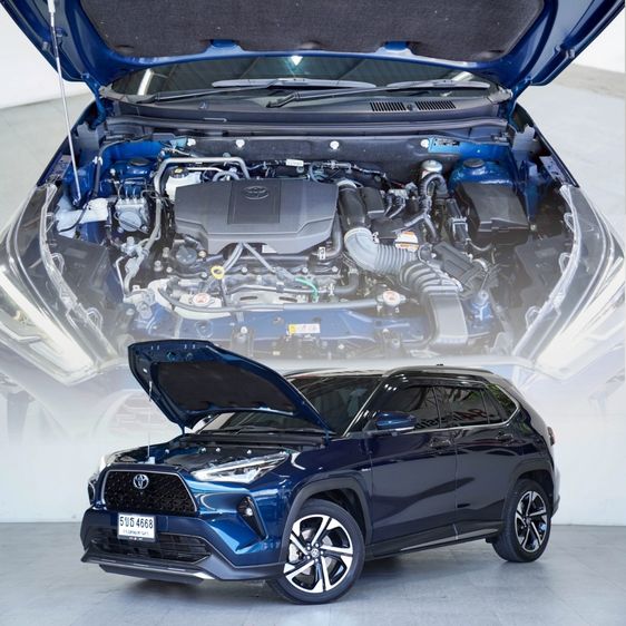 Toyota Yaris Cross 2024 1.5 HEV Premium Luxury Utility-car ไฮบริด ไม่ติดแก๊ส เกียร์อัตโนมัติ น้ำเงิน รูปที่ 2