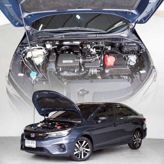 Honda City 2022 1.0 RS Sedan เบนซิน ไม่ติดแก๊ส เกียร์อัตโนมัติ เทา รูปที่ 2
