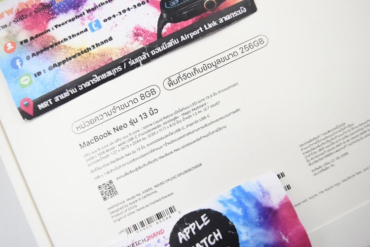 มือหนึ่ง ขาย Macbook Neo (blue) 256GB ของใหม่ไม่แกะ กทม รูปที่ 4