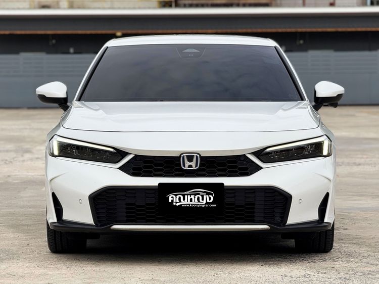 Honda Civic 2024 2.0 eHEV EL+ Sedan ไฮบริด ไม่ติดแก๊ส เกียร์อัตโนมัติ ขาว รูปที่ 4