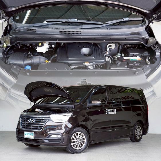 Hyundai H-1 2018 2.5 Deluxe Van ดีเซล ไม่ติดแก๊ส เกียร์อัตโนมัติ น้ำตาล รูปที่ 2
