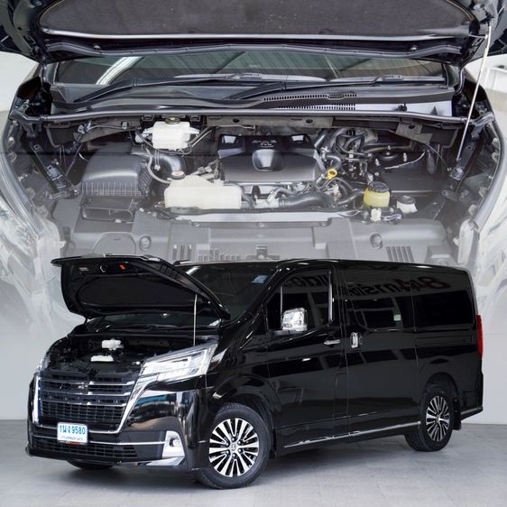 Toyota Majesty 2022 2.8 Grand Van ดีเซล ไม่ติดแก๊ส เกียร์อัตโนมัติ ดำ รูปที่ 2