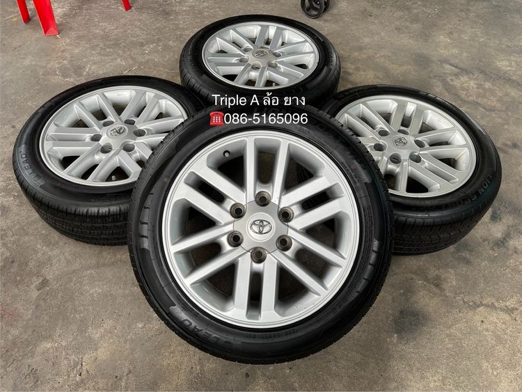 อื่นๆ อะลูมิเนียมอัลลอย 17" ✨ล้อแม็ก 6รู139✨Toyota ขอบ 17 พร้อมยาง 215-55-17 LEAO (ผลิตไทย)💥ปี25💥