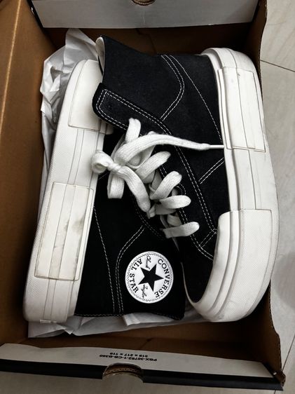 UK 4 | EU 36 2/3 | US 5.5 ดำ รองเท้าผ้าใบ CONVERSE ของแท้