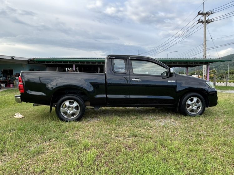 Toyota Hilux Vigo Champ 2011 Smart Cab 2.5 E Pickup ดีเซล ไม่ติดแก๊ส เกียร์ธรรมดา ดำ รูปที่ 4