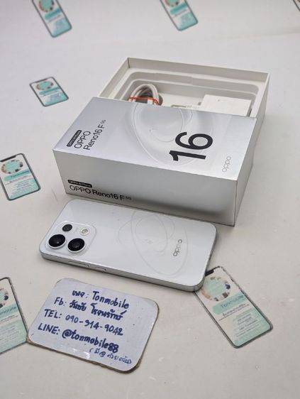 อื่นๆ ขาย / เทิร์น Oppo Reno 16F 5G Ram 8 Rom 256 GB ศูนย์ไทย อุปกรณ์ครบยกกล่อง ขาดสมุดคู่มือ ประกันยาว 10 เดือน ขายตามสภาพ เพียง 8,590 บาท ครับ
