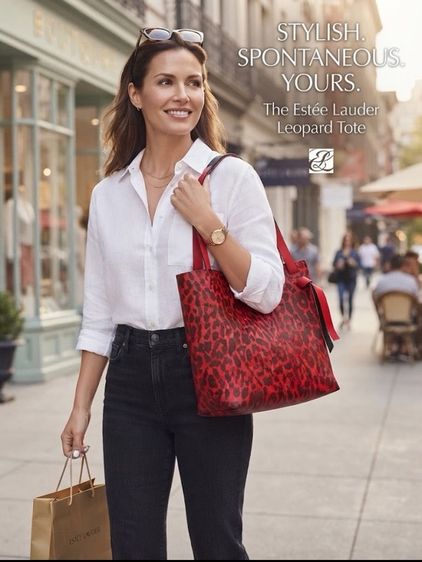 กระเป๋าEstée Lauder Leopard Tote Bag แท้ 💯
