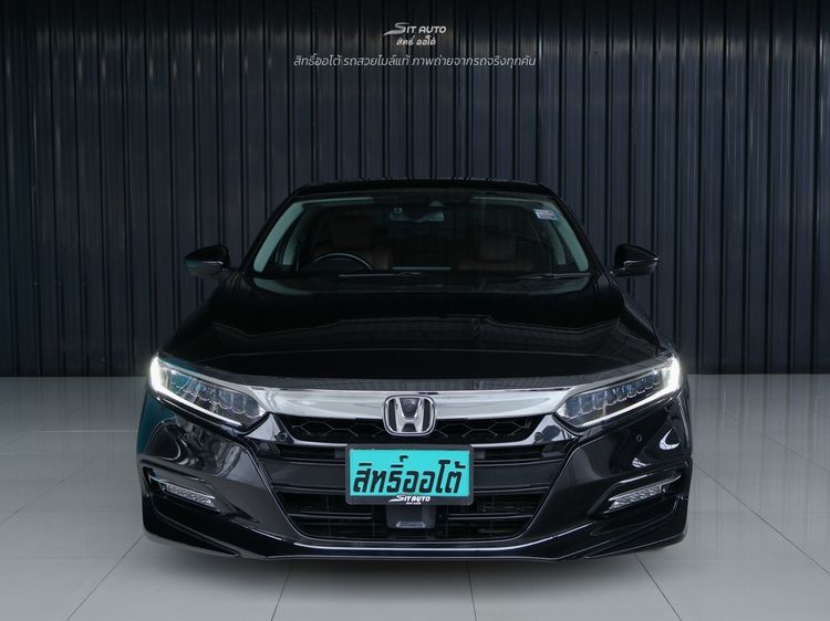 Honda Accord 2020 2.0 Hybrid Tech Sedan ไฮบริด ไม่ติดแก๊ส เกียร์อัตโนมัติ ดำ รูปที่ 2