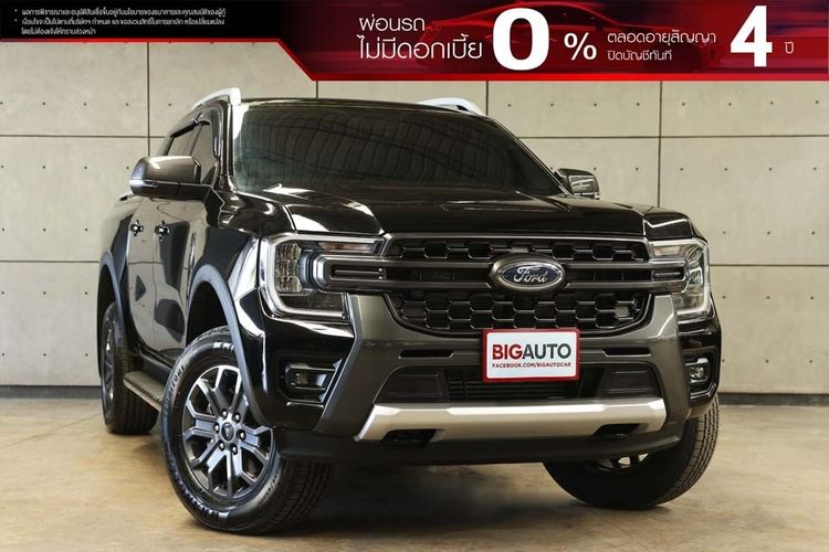 รถ Ford Ranger 2.0 Hi-Rider Wildtrak สี ดำ