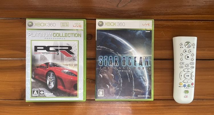 แผ่นเกมส์กับรีโมท