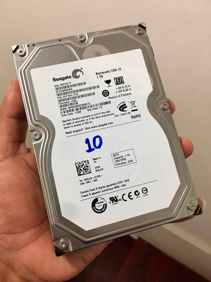 HD PC 3.5 Seagate ความจุ1TB ลงวินโดว์10และโปรแกรมใช้งานพื้นฐาน ผลสแกนเขียวใส ผลสุขภาพดี
