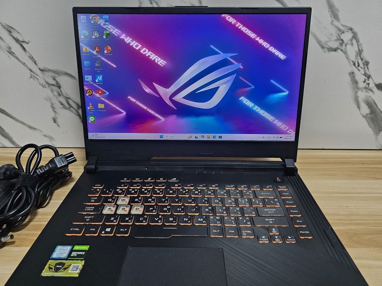 ROG STRIX i7-9750H+Ram8g+ GTX1050+15.6" FHD IPS+SSD512 สภาพดี พร้อมใช้งาน รูปที่ 2