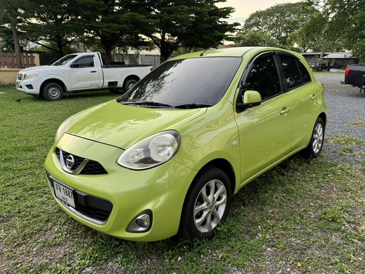 Nissan March 2013 1.2 VL Sedan เบนซิน เกียร์อัตโนมัติ เขียว รูปที่ 2
