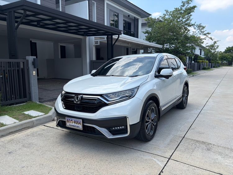 Honda CR-V 2021 2.4 EL 4WD Sedan เบนซิน ไม่ติดแก๊ส เกียร์อัตโนมัติ ขาว รูปที่ 4