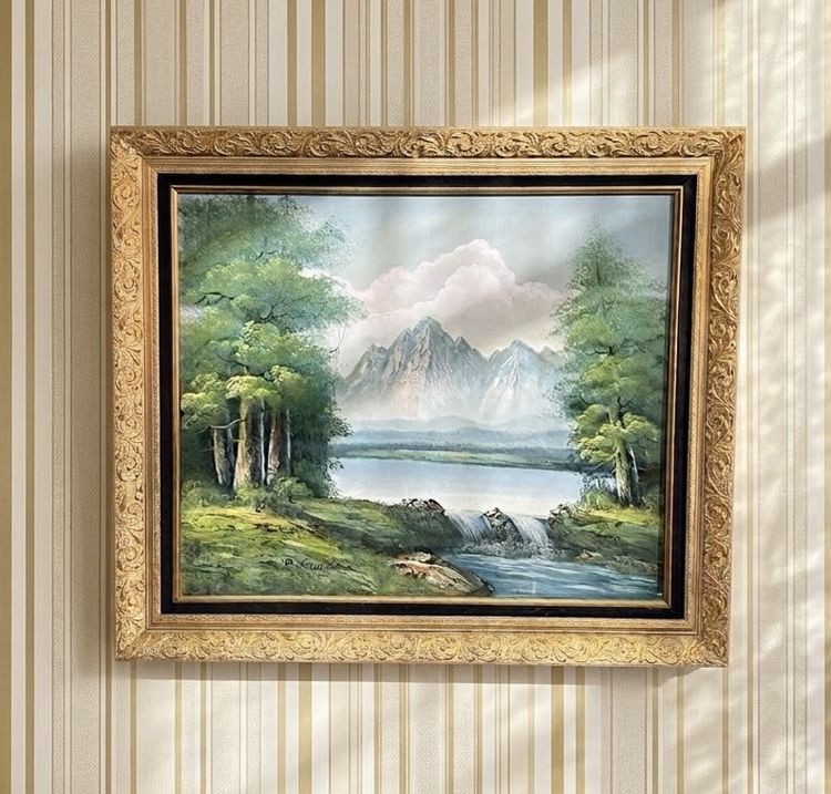 ภาพวาดสีน้ำมันรูปวิวทิวทัศน์ขนาดใหญ่ รูปที่ 2