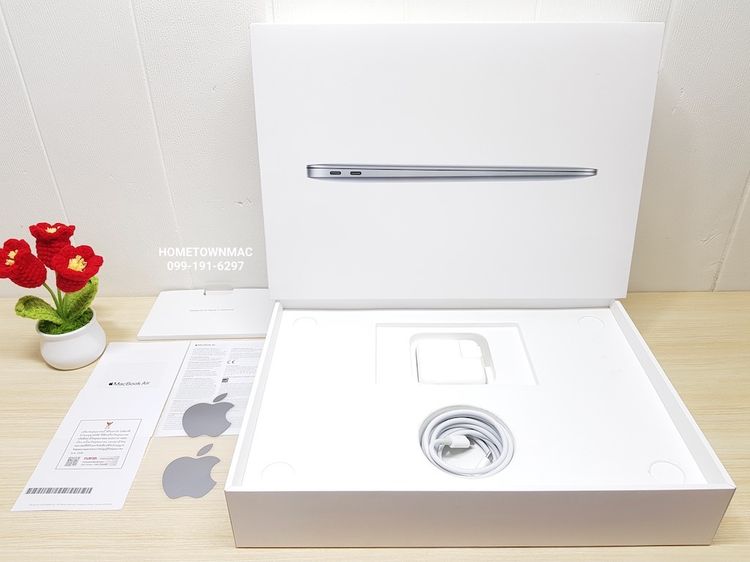 MacbookAir (Retina13-inch, 2020) M1 8-Core CPU 7-Core GPU SSD 256Gb Ram 8Gb สี Space Gray สวย ใช้น้อย ครบกล่อง รูปที่ 2